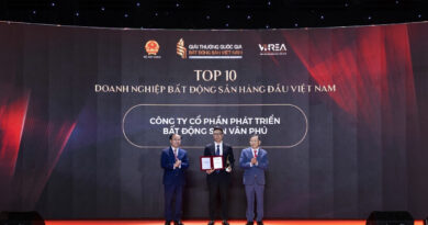 Văn Phú vào top 10 doanh nghiệp bất động sản hàng đầu Việt Nam